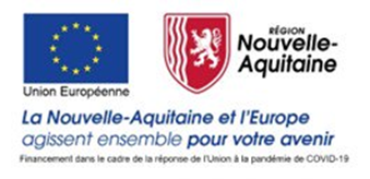 Logos de la Région Nouvelle Aquitaine et de l'Europe