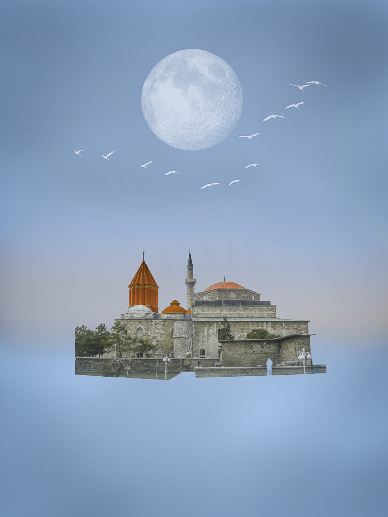 Photomontage artistique surréaliste pour illustration conceptuelle moderne